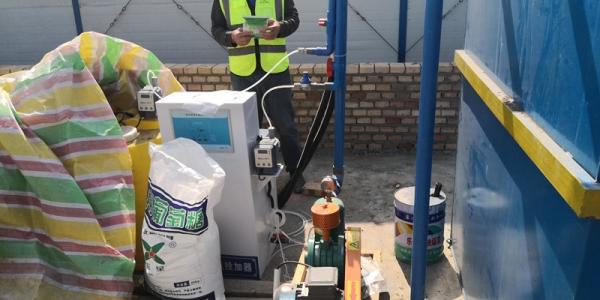 鄂州黄龙溪项目部一体化污水处理设备现场调试