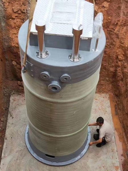 鄂州峨眉山一体化提升泵安装